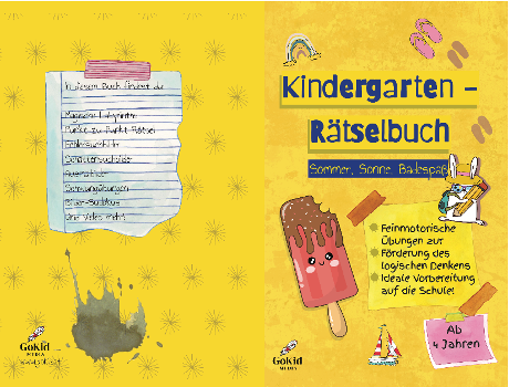 Kindergarten-Rätselbuch: Sommer, Sonne, Badespaß